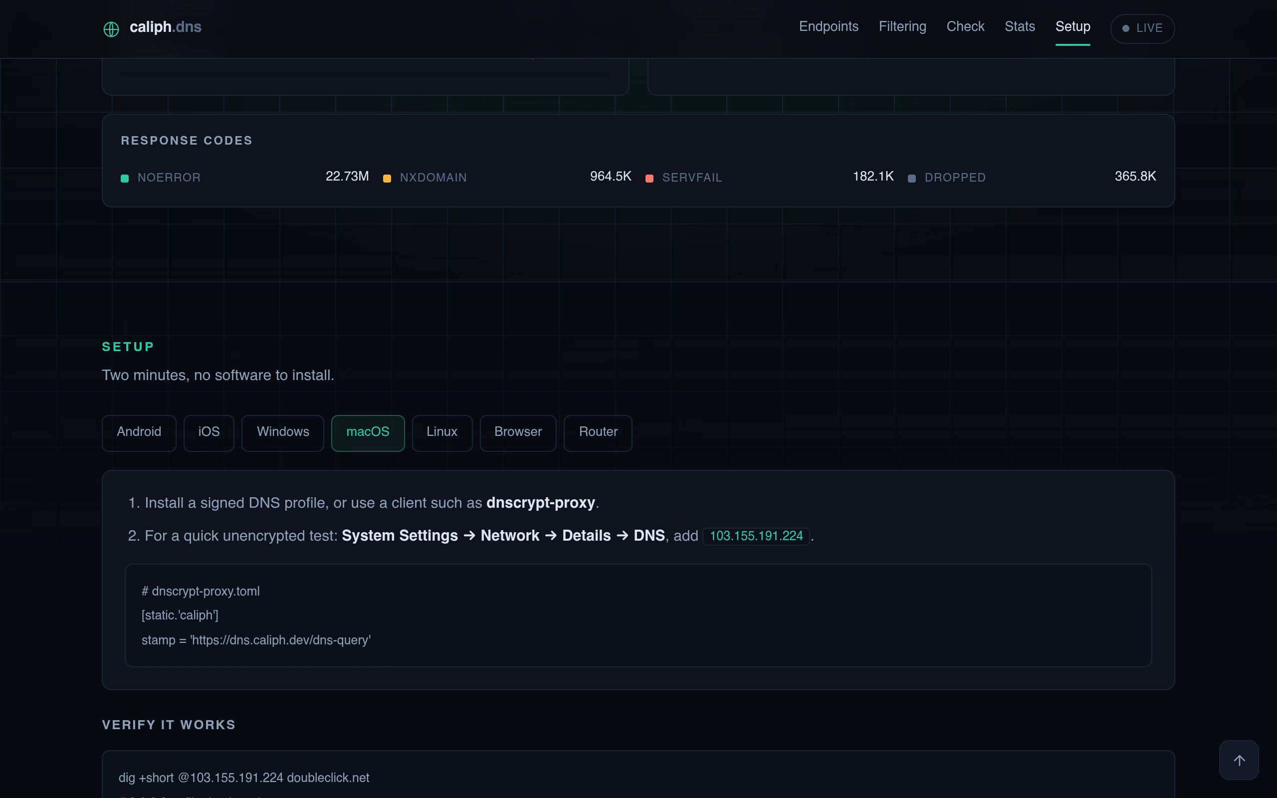 Caliph DNS screenshot 5