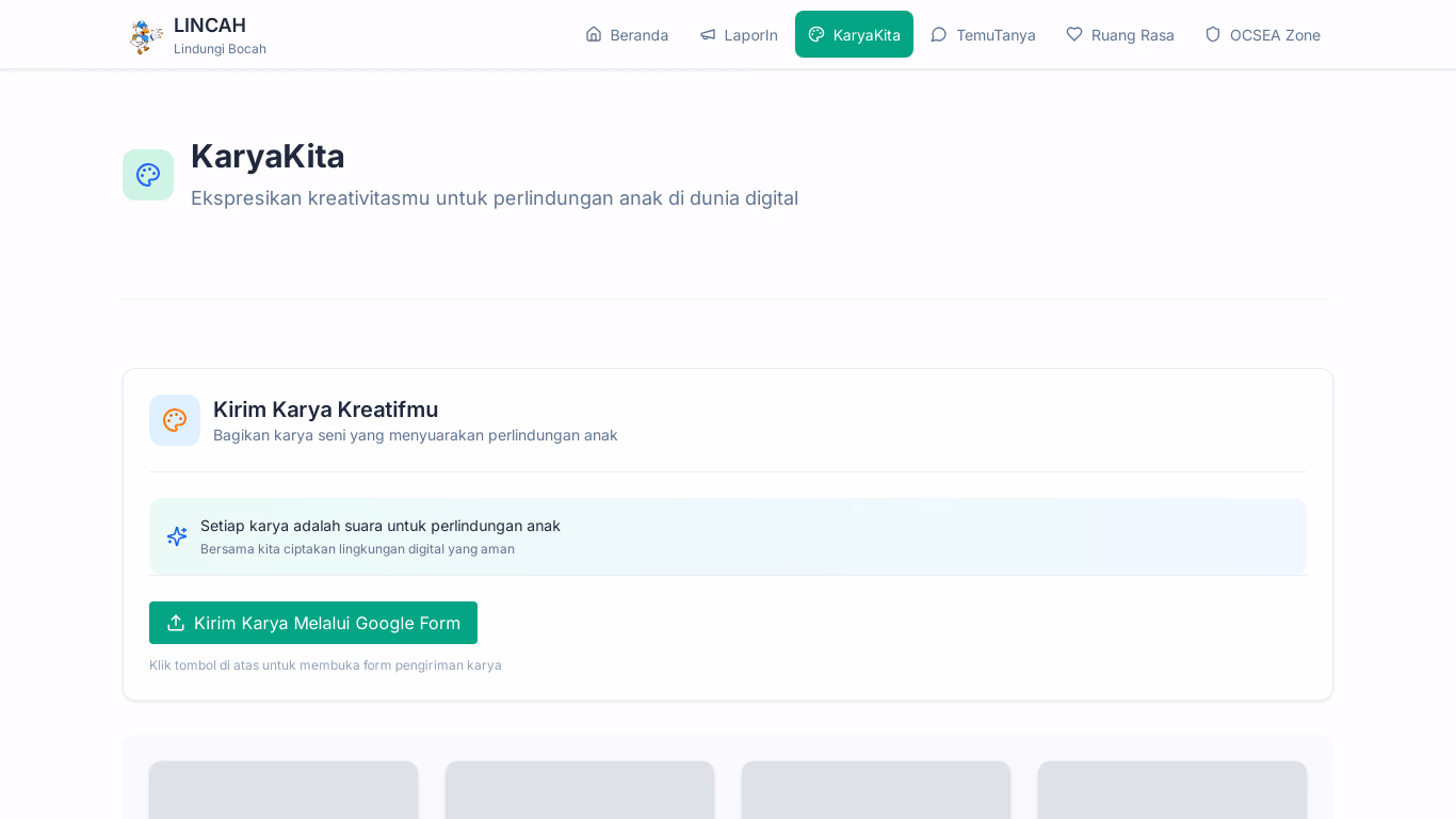 LINCAH - Lindungi Bocah screenshot 3
